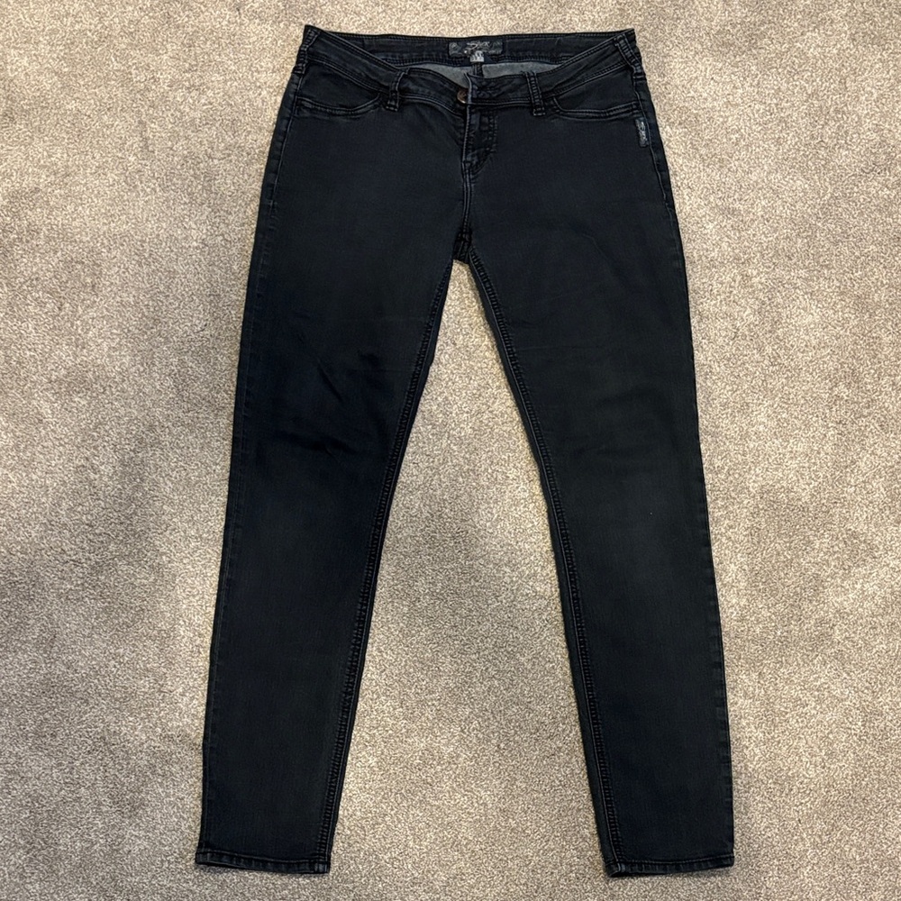 Silver Suki Jegging - Women's Black Jeans 31x31